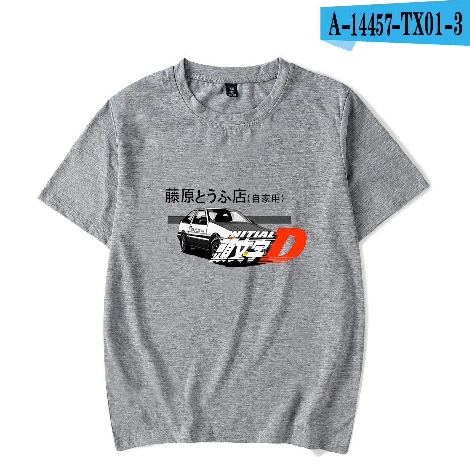 Movie Initial D футболка Fujiwara Tofu Shop TOYOTA AE86 Футболка с принтом для мужчин и женщин Harajuku модная футболка для любителей автомобилей - Цвет: gray