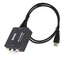 3Rca преобразователь видеосигнала HDMI композитный AV CVBS 3Rca преобразователь видеосигнала HDMI 1080P Upscaler с адаптером питания