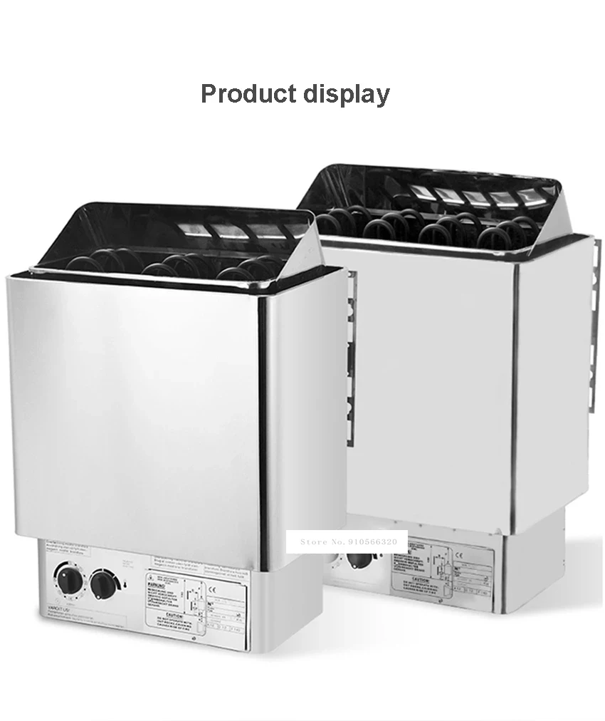 Household 304 Stainless Steel Sauna Stove Internal Control Heating Furnace Sauna Equipment Sauna Steam Generator 220V-380V 4.5KW 2