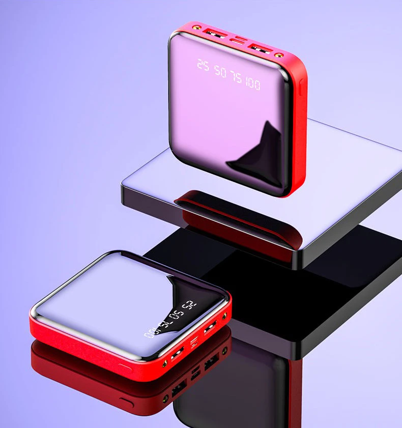 Cena Mini Powerbank 30000mAh dla iPhone X Xiao mi mi Powerbank Powerbank ładowarka dwa porty usb zewnętrzna ładowarka do baterii przenośna