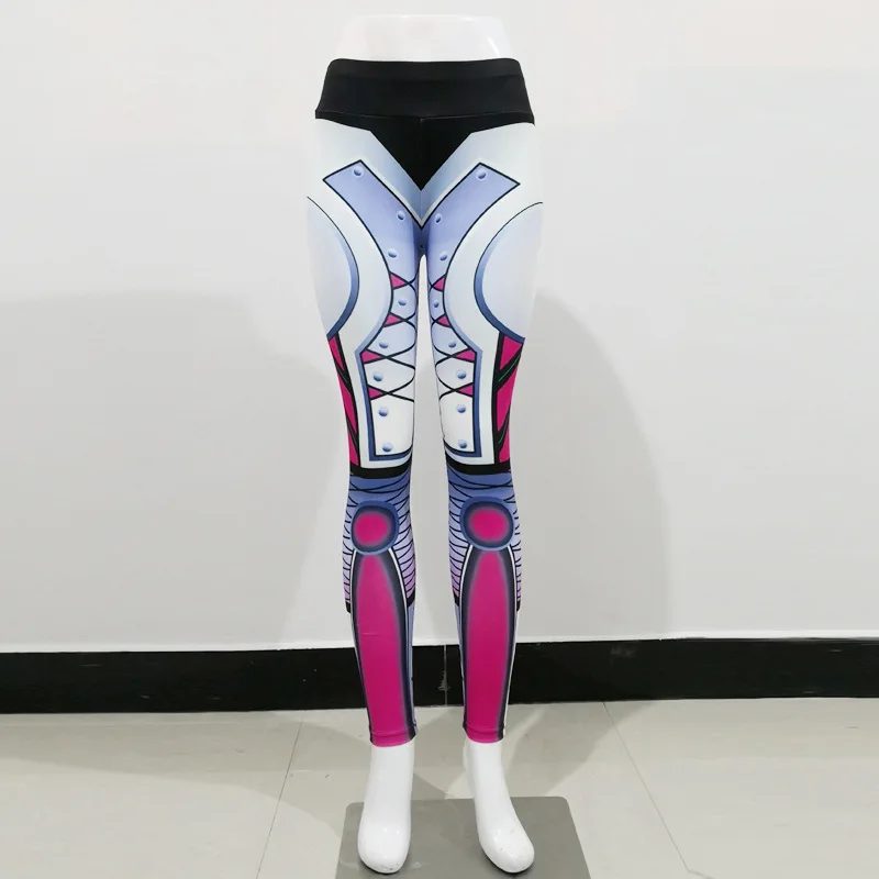 Новые черные и красные леггинсы Slim Fit женские Капри кружево Высокая Талия Yogaing штаны с камуфляжным принтом эластичные леггинсы для