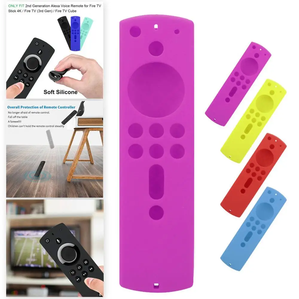 Силиконовый чехол с дистанционным управлением для Amazon Fire TV Stick 4K 5 6 дюйма защитный