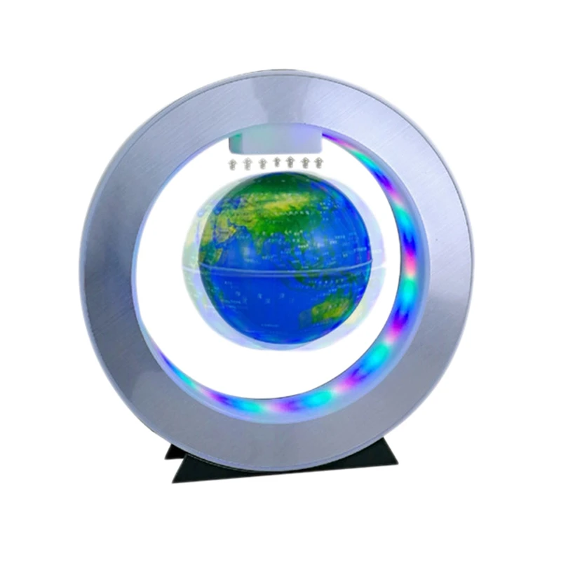 

Magnetic Levitation Earth Round Led Floating Light Anti-Gravity Creative Light Plasma Ball Novelty Gift Blue Plastic Us Plug