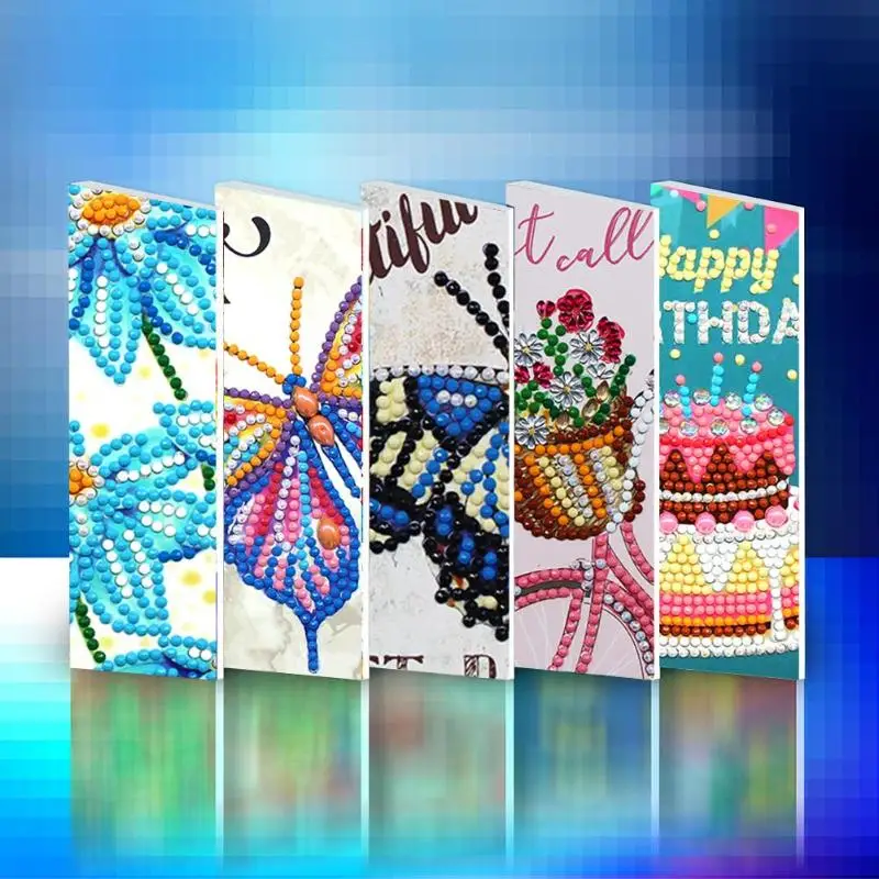 12pcs Special Shaped Diamond Painting Creative Needlework Greeting Cards Hand Crafts Gifts DIY Part - 4000247985936