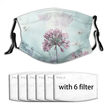 

Reusable Breathable Anti Haze PM2.5 Anti Dust Mask Spring Meadow Floral Unisex Activated Carbon Filter Mouth Bacteria Face Masks