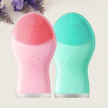Портативная силиконовая кисть для лица очищающая водостойкая спа для лица Массажер для макияжа удаляющая Очищающая щетка