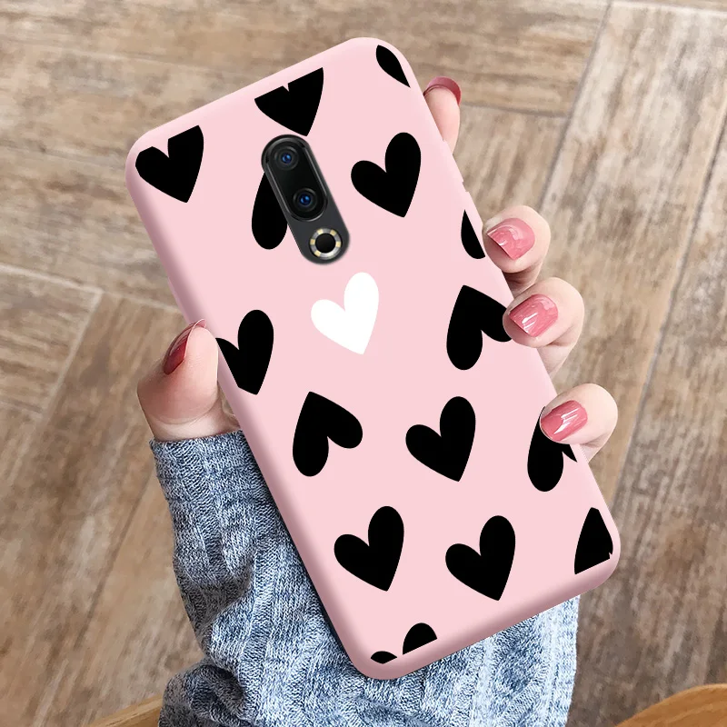 Love Shape TPU Soft Shell For Meizu 16 Case Personality Tide Shell For Meizu 16 Plus Case Cartoon Cute Trend Shell For Meizu 16 best meizu phone case