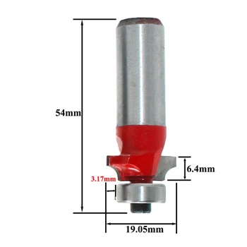 

New 6Pcs 12mm Shank Corner Round over and Beading Edging Router Bit Set C3 Carbide Tipped Tenon Cutter for Wood