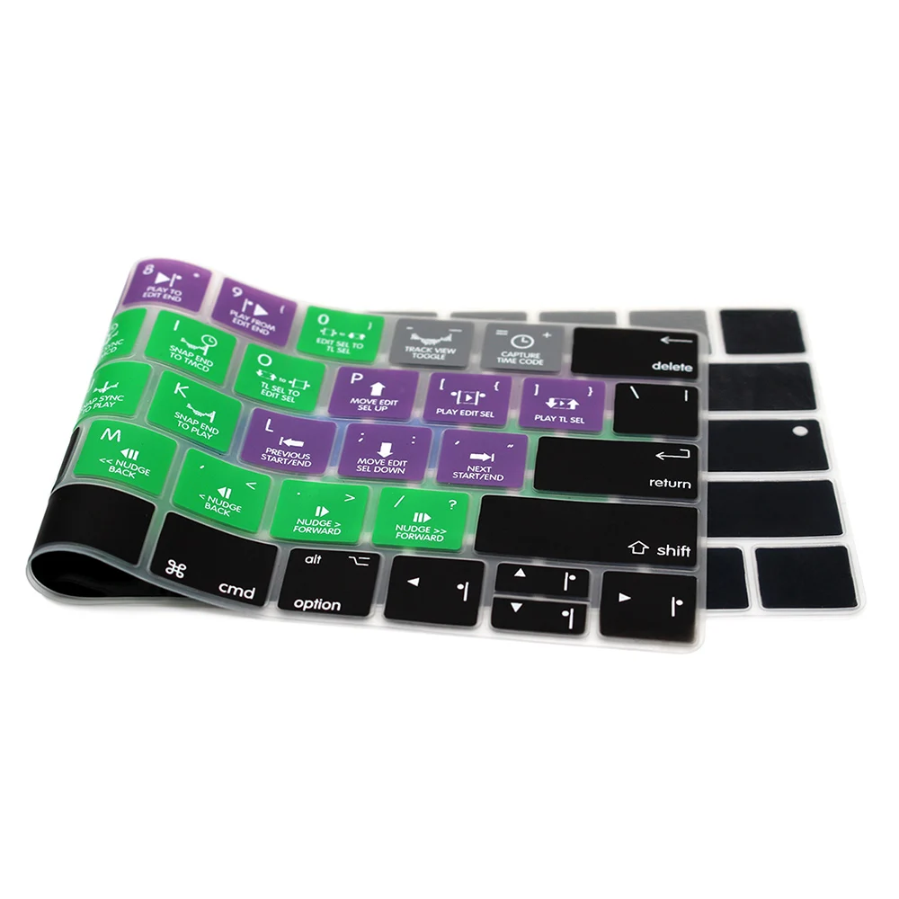 HRH Avid Pro инструменты Hotkey силиконовый чехол для клавиатуры протектор для Macbook Pro 1" A1706 A1989 A2159 15" A1707 A 1990 с сенсорной панелью