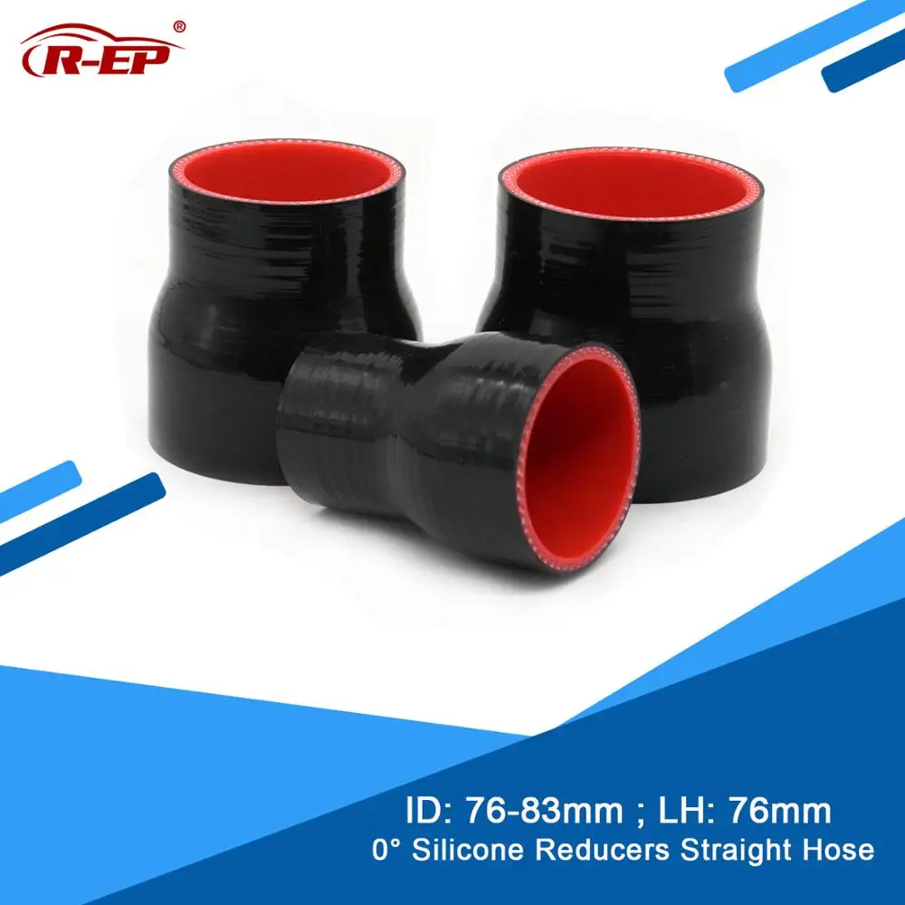 

R-EP 0 degree Reducers Straight Silicone Hose/Tube Air Intake 76-83MM New Silicone Air Intake Pipe for Radiator Tube Flexible