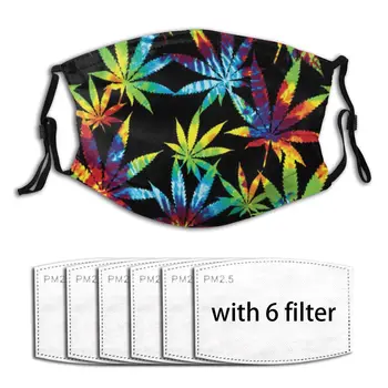 

Outdoor Washable Anti-Pollution Print Face Masks Cute Tie Dye Leaves Masks Fabric Protective PM2.5 Masks Proof Haze