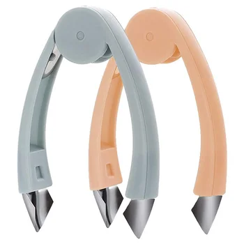 

Stem Gem Strawberry Huller, Durable Stem Remover Tool for Strawberry, Potato, Pineapple, Tomato Corer, Set of 2