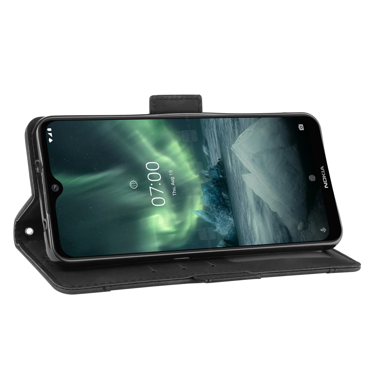 Кожаный чехол книжка с несколькими отделениями для карт Nokia 7 2|Бамперы| |