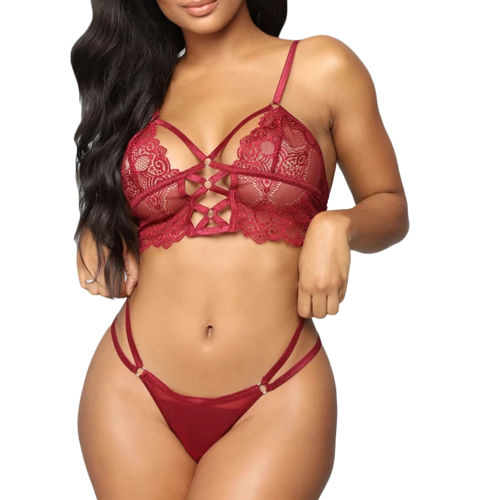 Соблазнительное женское нижнее белье из 2 предметов экзотические комплекты