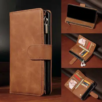 

Luxury Leather Flip Wallet Cover For Samsung S10 S9 S8 Plus Lite Note 10 PLUS 9 A10 S A20S A30 A40 A70 A50 A20E Case Phone Coque