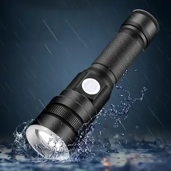 

XANES X-851 XH-P50 Zoomable Flashlight USB Rechargeable 3 Modes Waterproof LED Light 18650 Battery Torch Lantern Lamp Spotlights