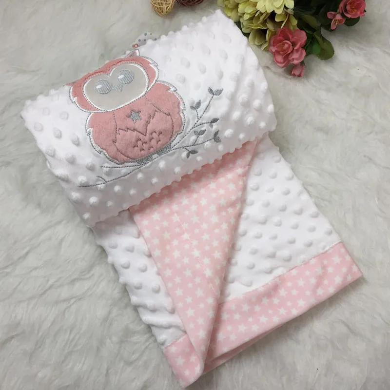

Multi-Purpose Double Embroidery Embossing Animal Pattern Super Soft Blanket Air Conditioner Blanket Bedding Baby Hug Blanket