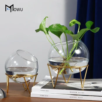 

HYDROPONIC PLANT VASE GEOMETRIC TERRARIUM GLASS CONTAINERS FLOWER HOME DECORATION TABLE DECORATION CANDLESTICK MULTIFUNCTIONAL