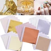 100pcs 8*8.5cm Imitation Gold Silver Copper Foil Paper Leaf Leaves Sheet Foil Paper Art Craft Paper Gilding DIY Craft Decoration ► Photo 2/6