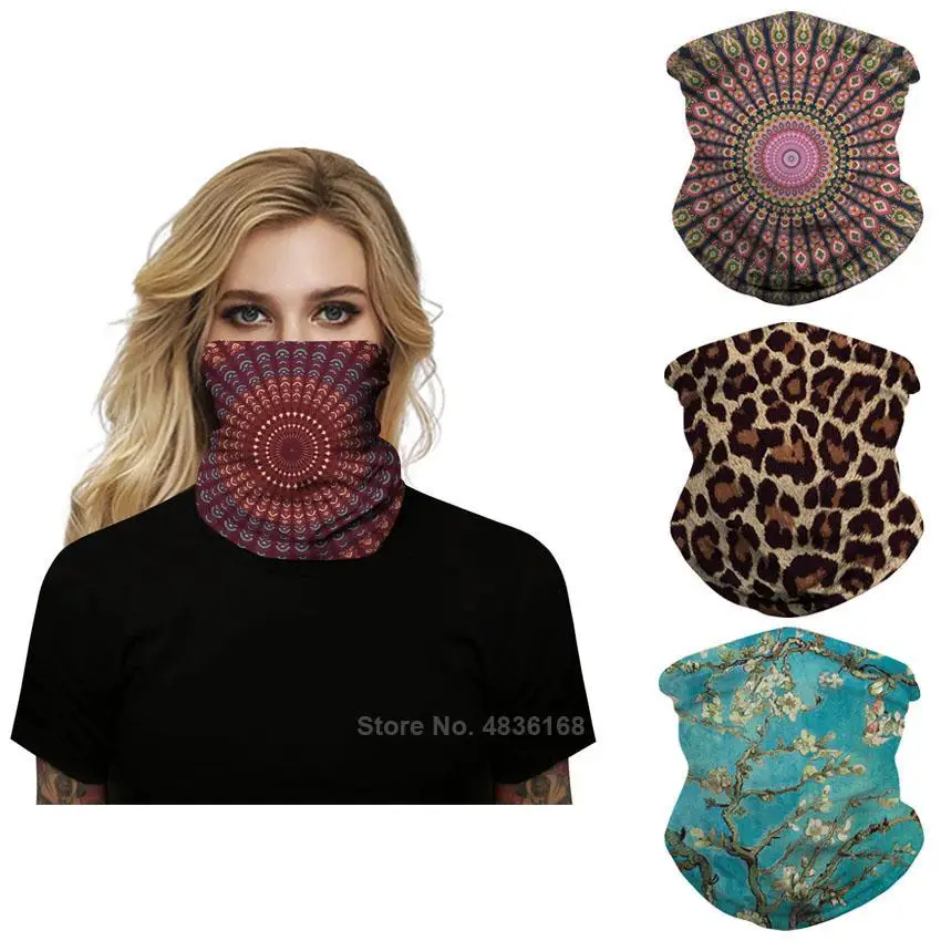 Женская африканская маска Дашики печать ветрозащитный Открытый Бандана