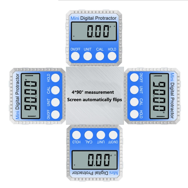 Digital Angle Finder Protractor,0-360° Stainless Steel Goniometer Handheld Multifunctional Electronic Digital Protractor with Level Bubble for Construction Workers Digital Angle Finder Protractor,0-360° Stainless Steel Goniometer Handheld Multifunctional Electronic Digital Protractor with Level Bubble for Construction Workers