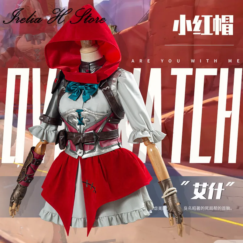 Женский костюм для косплея Ashe OW красная шляпа | Тематическая одежда и униформа