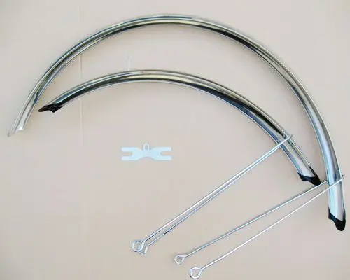 

700C/27-Inch Road Bike Splasher Lengthen Stainless Steel All Edges Included Splasher Fender Don't Jilt Mud