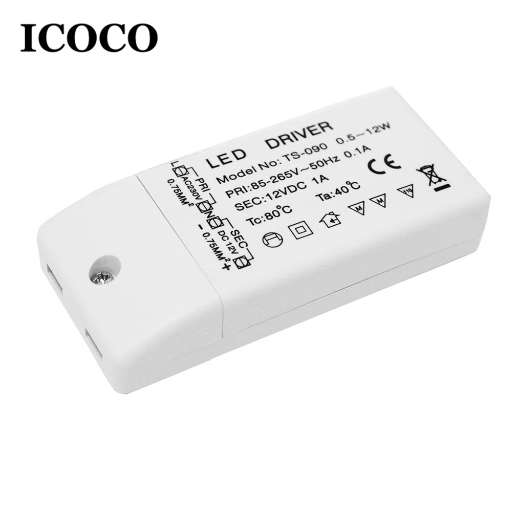 Популярный светодиодный драйвер ICOCO адаптер питания трансформатор 220 240 В для
