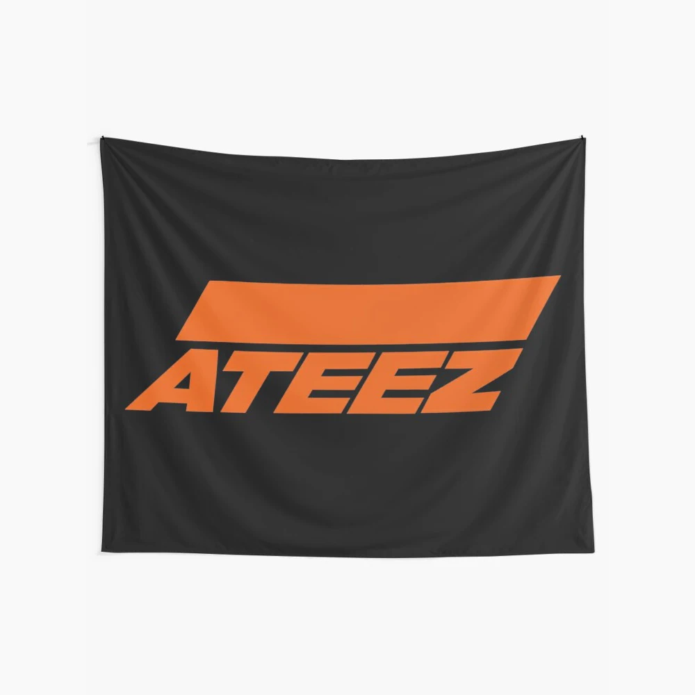 Ateez Flag Tapestry Wall Hanging Dorm Decor Blanket Wall Cloth