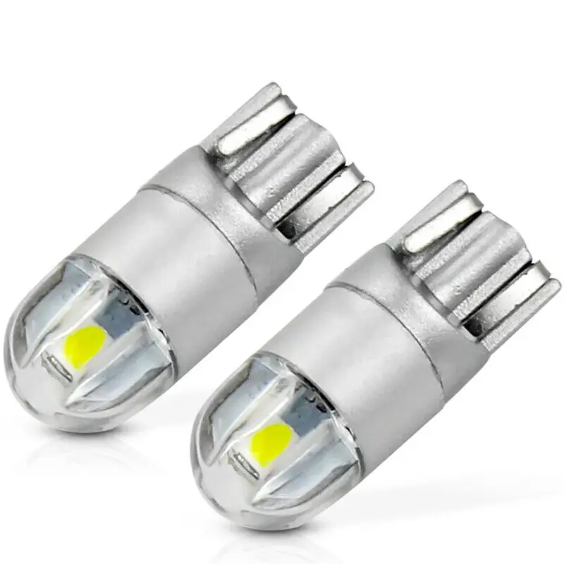 10 шт. светильник для чтения в салоне автомобиля для T10 W5W 168 2 светодиодный 6500K 12V DC супер белый инструментальный светильник для чтения автомобильные аксессуары