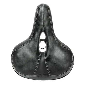 

Mountain bike saddle Wear-resistant leather Density sponge Plastic Steel Cycling Equipment Shock absorption