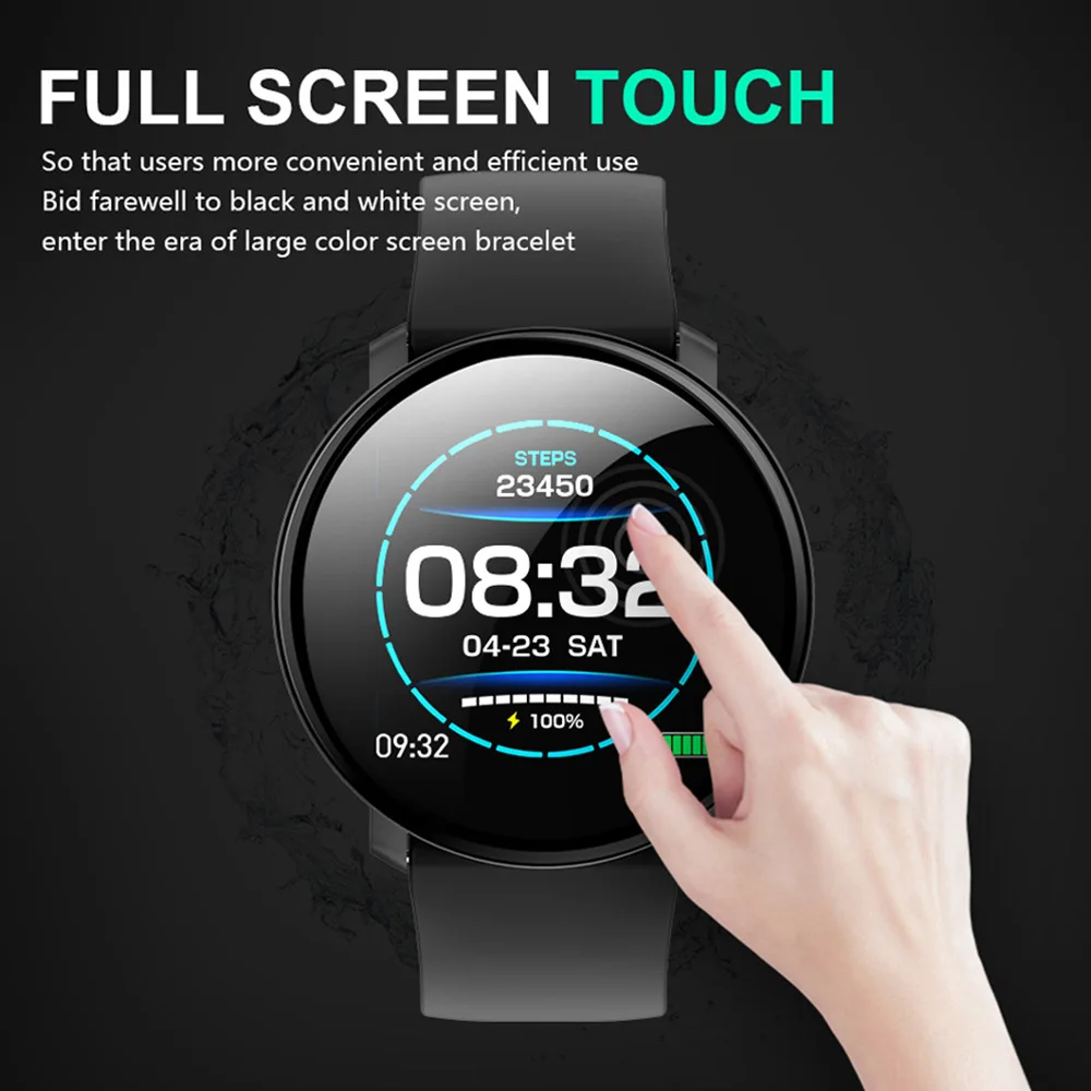 COLMI M31 Men's Smart Watch Full-touch Smartwatch Heart Rate IP67 Waterproof Sports Bracelet Business Fashion On Wrist Watch