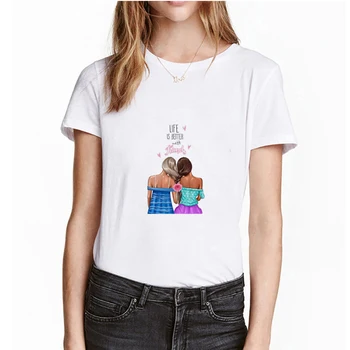 

Sexy Flowers Cute Girl Print Short Sleeve Tops & Tees Fashion Casual Couple T Shirt New Cotton Harajuku Aesthetics Tshirt