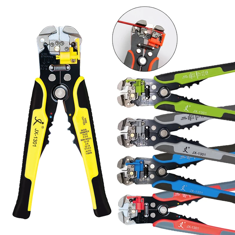 EzLife 8Inch SelfAdjusting Automatic Cable Cutter Crimper, In