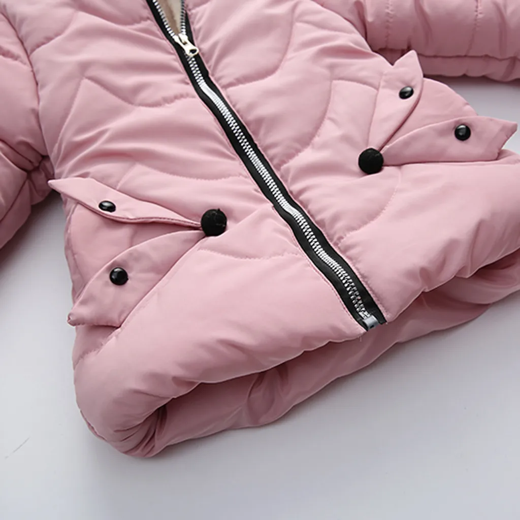 Г. Зимняя детская куртка толстый теплый пуховик с капюшоном для маленьких мальчиков и девочек зимняя одежда для малышей детская зимняя верхняя одежда с длинными рукавами, пальто