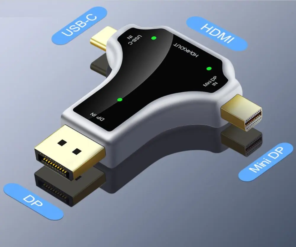 3 в 1 Многофункциональный преобразователь Поддержка 4K Usb3.1 Тип C+ Dp+ переходник с дисплейного порта MiniDP на сигнал Hdmi выход USB-C Кабель-адаптер для Macbook(1,8