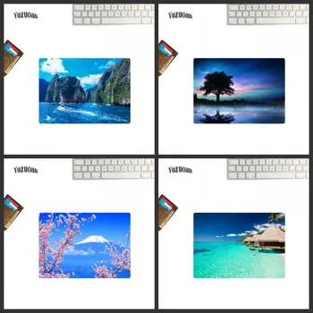 

Wholesale Promotion Beautiful Landscape Picture Printed Mouse Pad PC Computer Non-slip Waterproof Rubber Pad