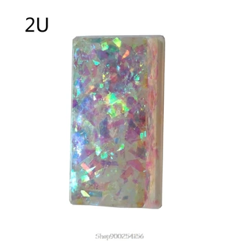 

1Pc 2U Handmade Customized OEM R4 Profile Resin Keycap for Cherry MX Switches Mechanical Keyboard RGB Keycap O15 20 Dropship