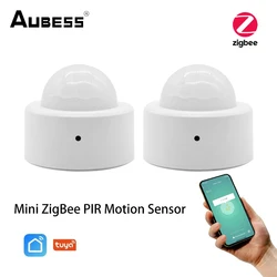 Aubess Tuya Zigbee Infrared Detector Mini Smart PIR Motion Body Human Sensor Module Smart Life Remote Control Alarm System