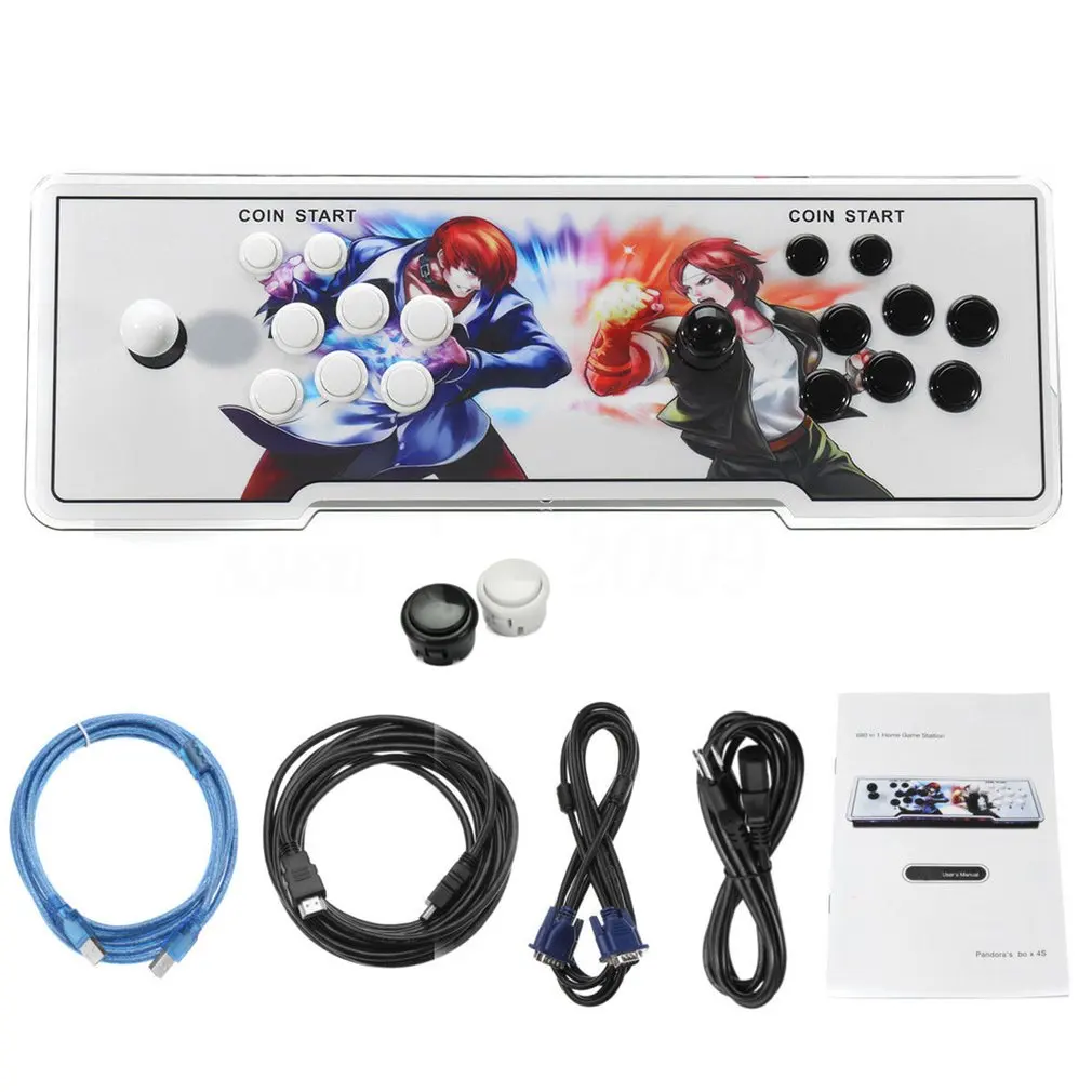 

846 In 1 Home TV Multiplayer Arcade Game Console Kit Set Double Joystick Children Game Console With Pause Function