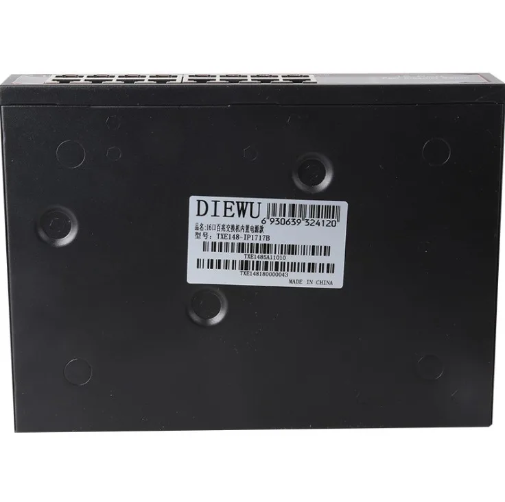High-Speed Diewu Transmission Auto Mdi/Mdi-X Autosense 10/100Mbps Ethernet Network Switch 16 Port