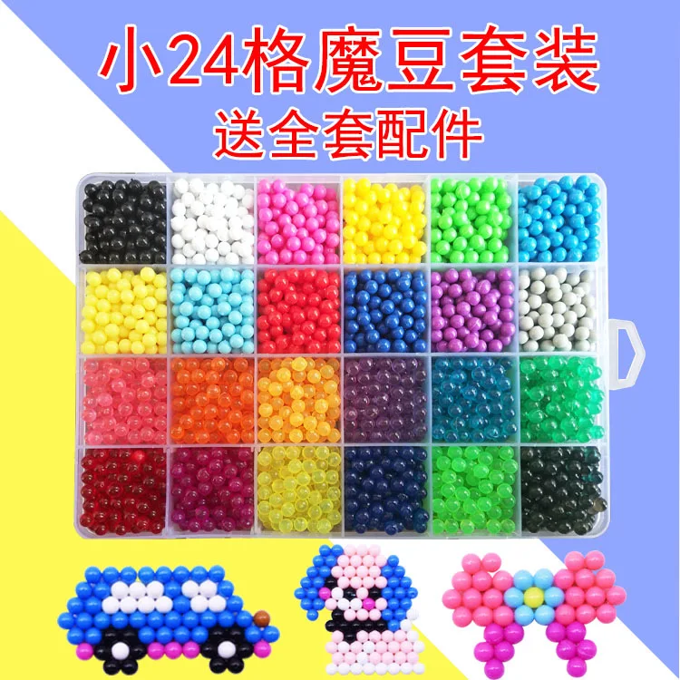 

24 Color Children DIY Water Stick Beads Magic Water Mist Magic Beads Educational Toy Transparent Crystal Fight Beans Water Drops