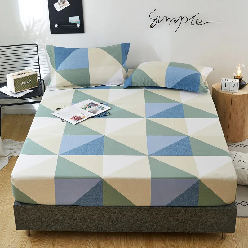 

bed set Bedspread +2pcs pillowcase Skin Friendly Bed Cover Non Slip Fitted Sheet Bed Protect Mattress Cover for Home/hotels
