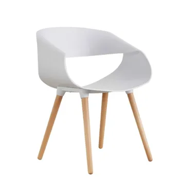 

White Chair Creative Fashion Simple Modern Backrest Stool Sales Office Negotiation Table And s Nordic