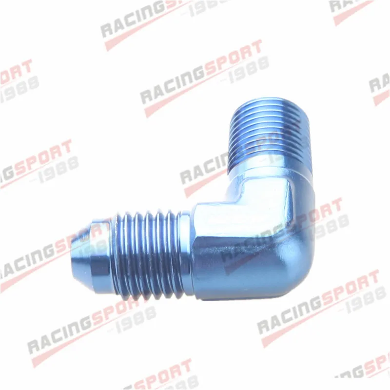 AN4 4AN AN 4 до 1/8 &quotNPT 90 градусов мужской Алюминиевый адаптер|an 8|aluminum fittingsfittings an4 |