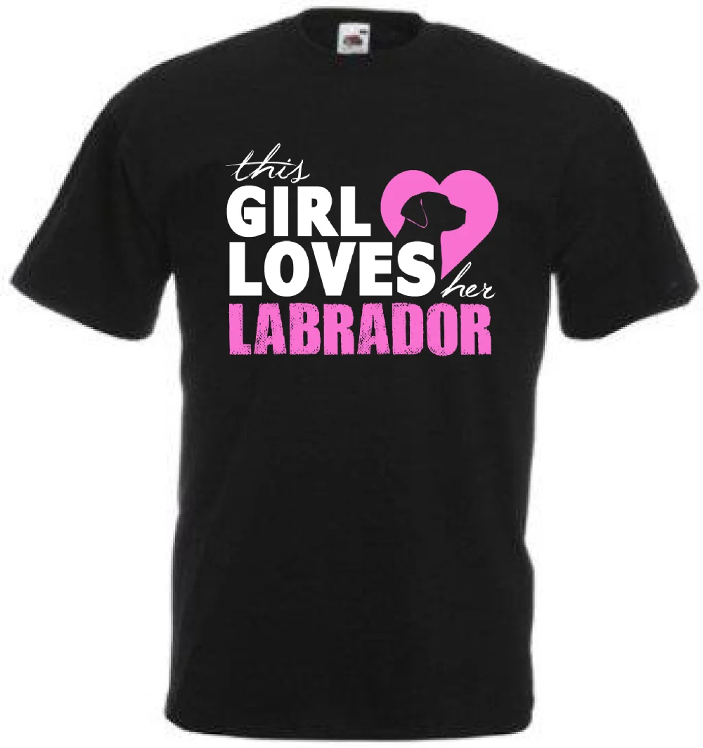 Забавный лабрадор любовник собака футболка Подарок Идея f95|Футболки| |
