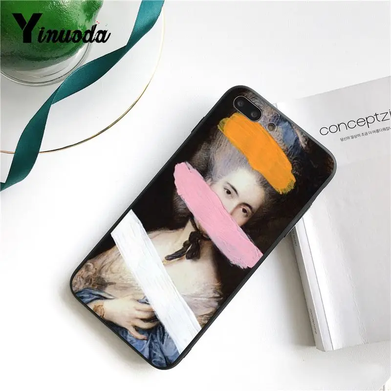 Art Statue Vintage Painted David Watercolor