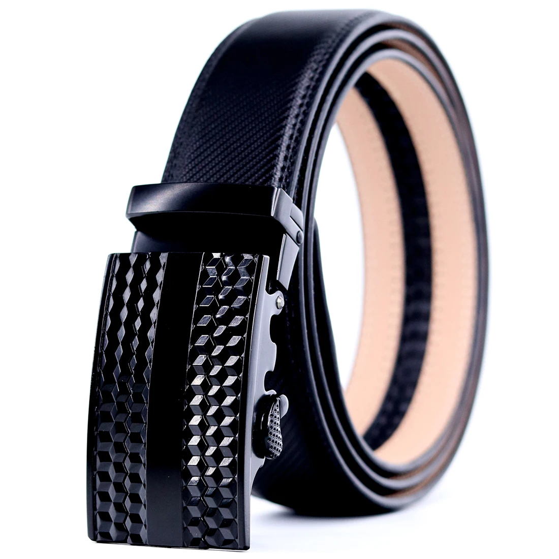 CETIRI Men's Business Leather Belt Scrub Automatic Buckle Belt for Men ...