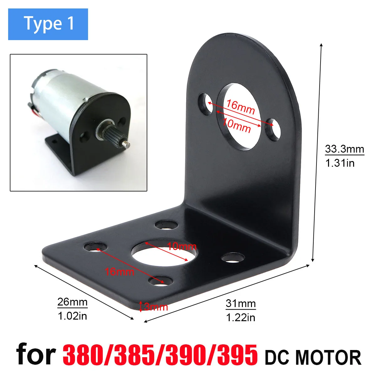 Motor Mounting Bracket For 370 380 385 390 395 555 550 545 540 750 755 775 795 NEMA17 NEMA23 JGY370 Worm DC Motor Holder Stand