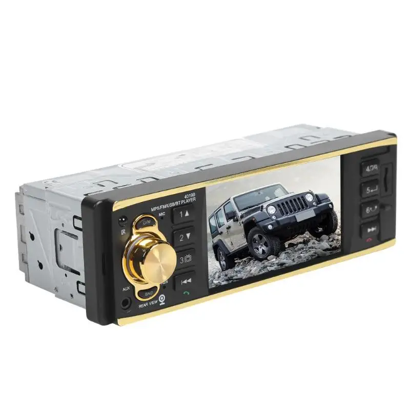 4019B Bluetooth автомобильный стерео MP5 плеер 4,1 дюймов AUX USB FM радио головное устройство